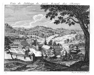General view of the Abbey of Port-Royal des Champs, 1709 by Louise Madelaine Cochin